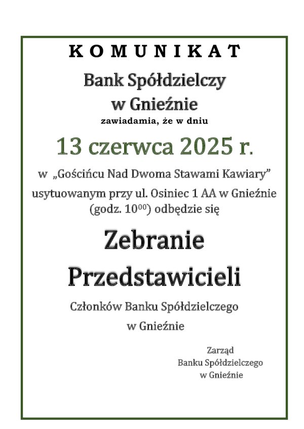 ZEBRANIE PRZEDSTAWICIELI